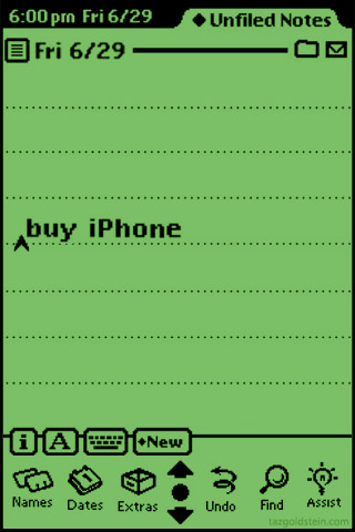 iPhone Newton Screen